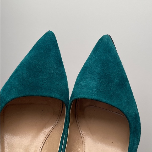 J. Crew Turquoise Suede Heels - Picture 7 of 7